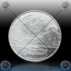 1oz NIUE $2 Dollars 2021 (The Flying Dutchman™ - Pirates of the Caribbean) BU